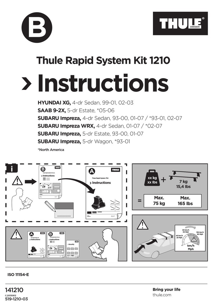 Thule 1210 User manual