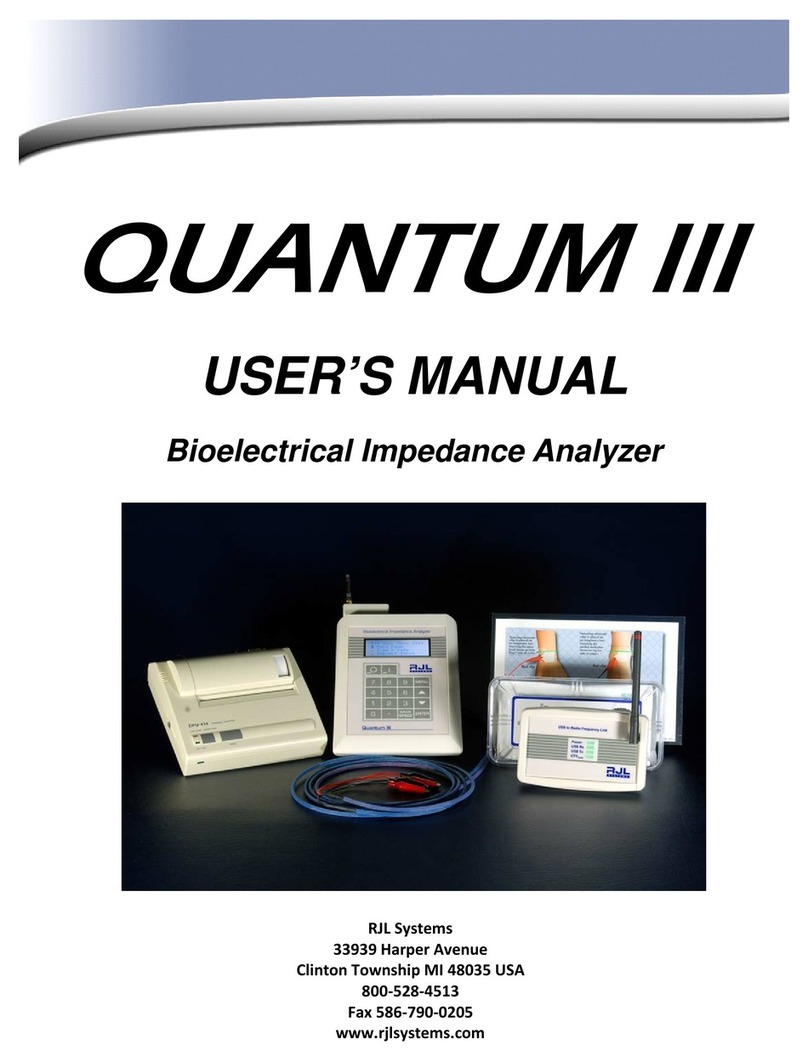 RJL systems QUANTUM III User manual
