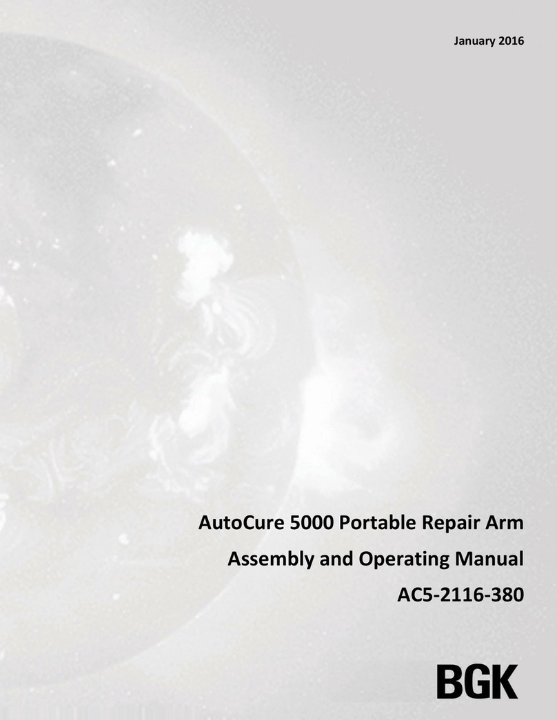 BGK AutoCure 5000 Assembly and operating manual