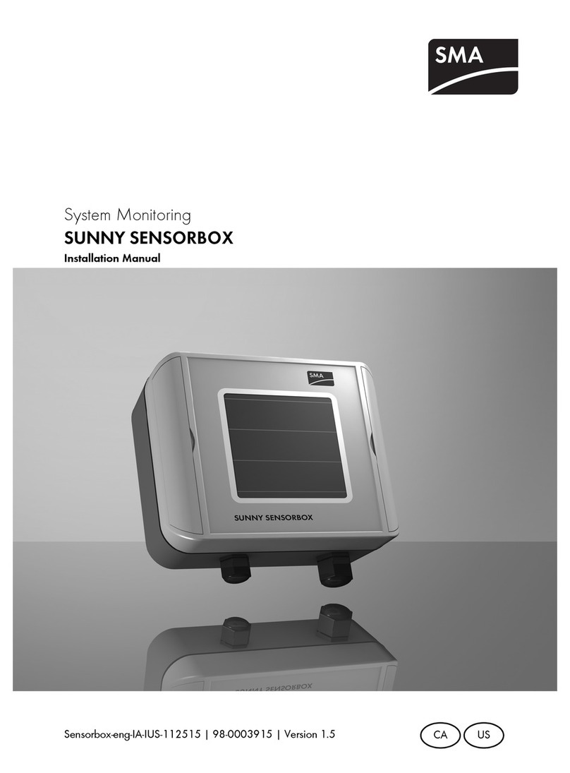 SMA SUNNY SENSORBOX installation manual