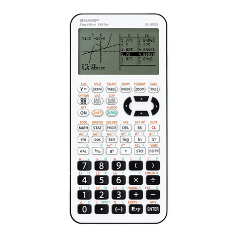 Sharp el-9950 manual