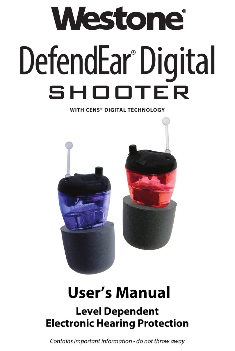 Westone DefendEar Digital Shooter user manual