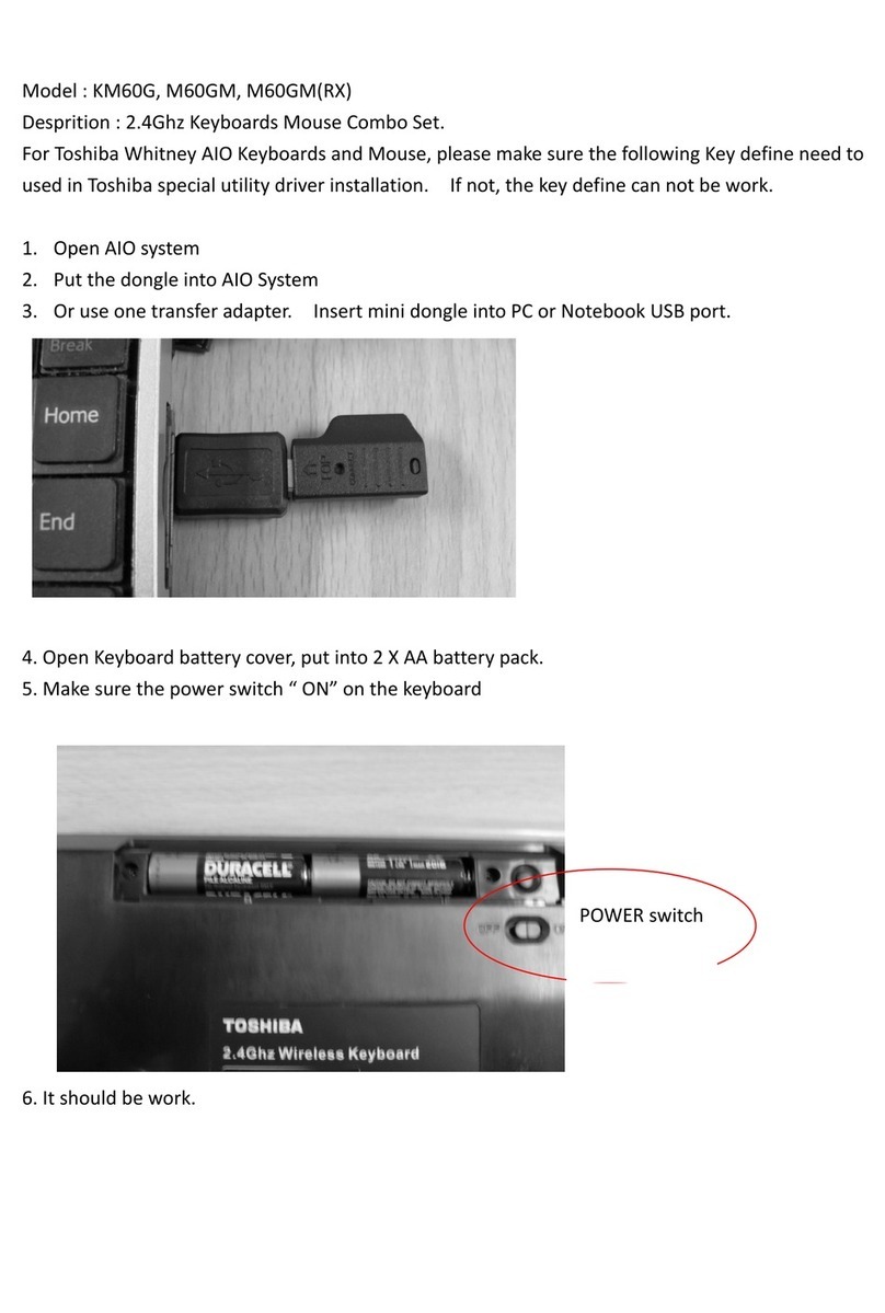 Toshiba KM60G user manual