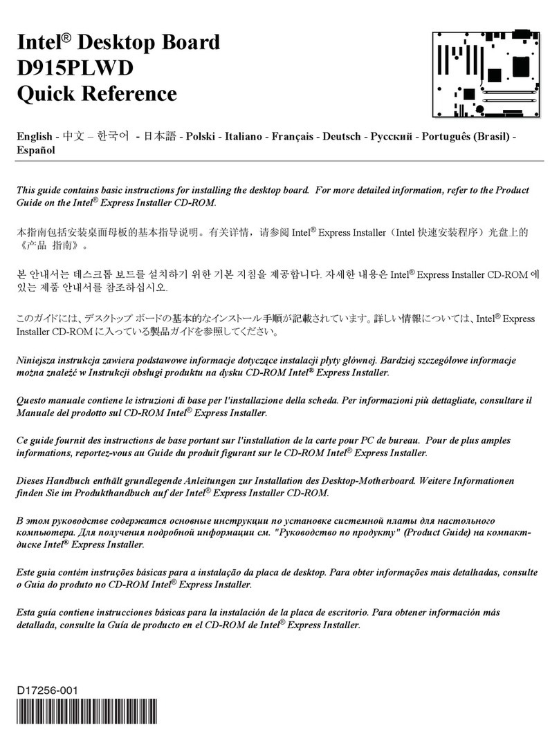 Intel D915PLWD User manual