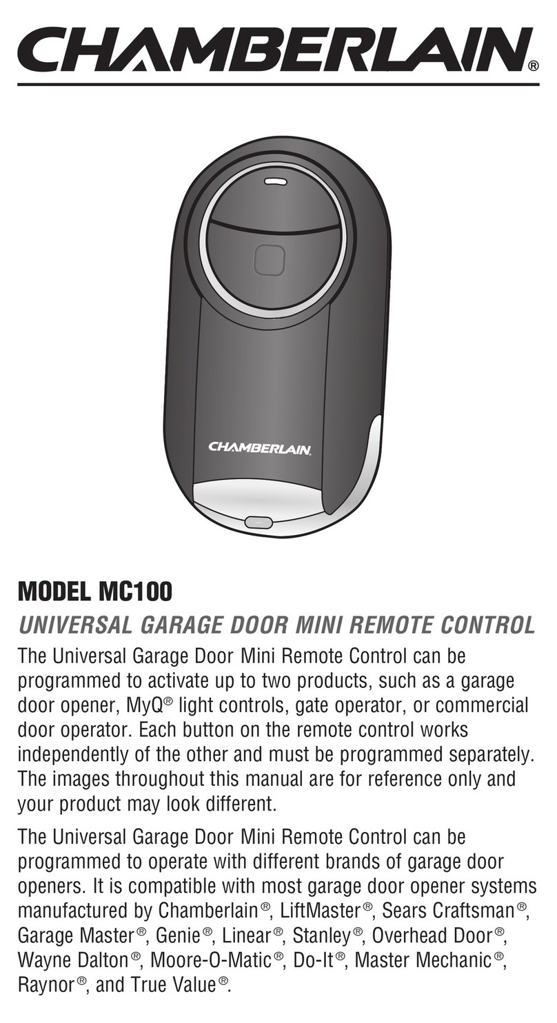 Chamberlain MC100 user manual