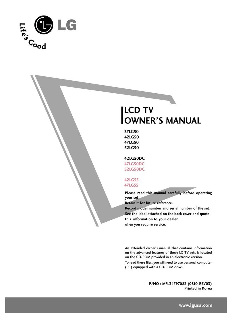 LG 37LG50 Series User manual LG 37LG50 Series User manual