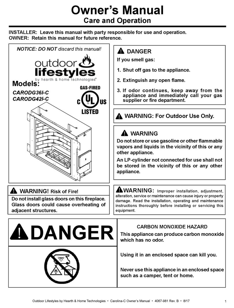 Outdoor Lifestyles CARODG36I-C owner's manual