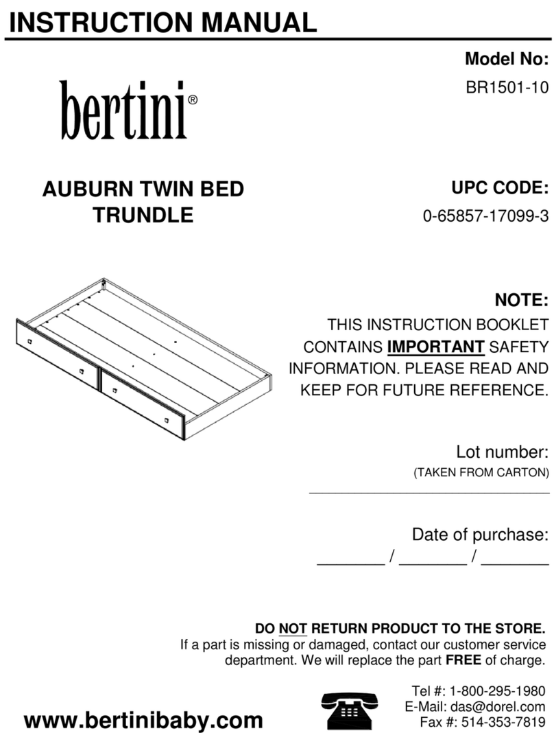 Bertini BR1501-10 instruction manual