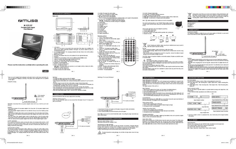 Muse M-1270 DP user manual