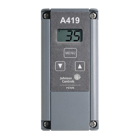 Johnson Controls A419 Series User manual