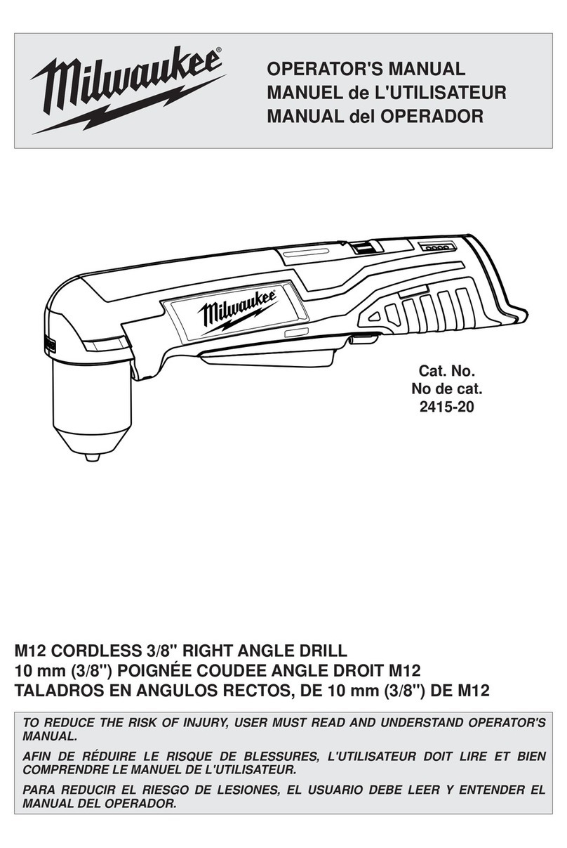 Milwaukee 2415-20 Operator's manual