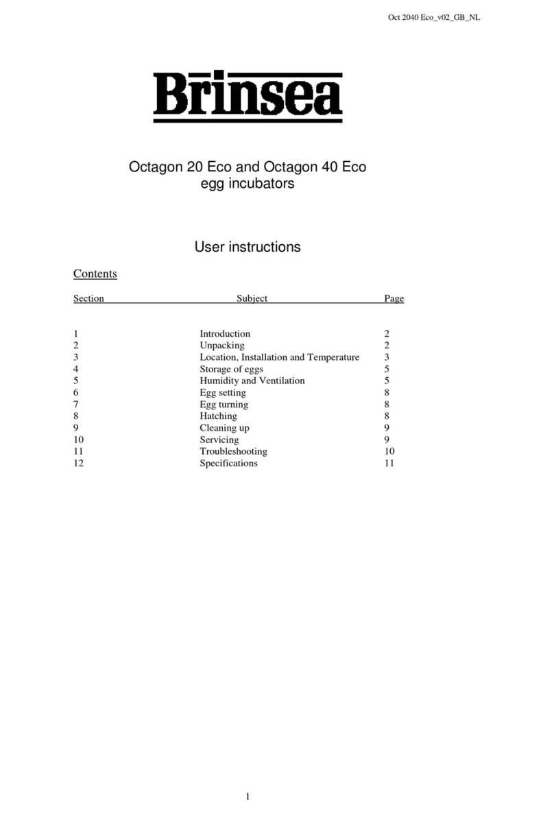 Brinsea Octagon 20 Eco User instructions