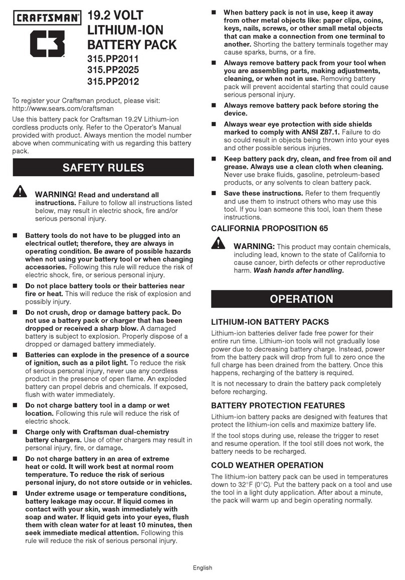 Craftsman 315.PP2011 User manual