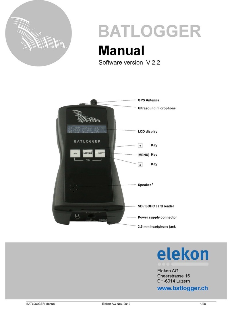 ELEKON BATLOGGER manual