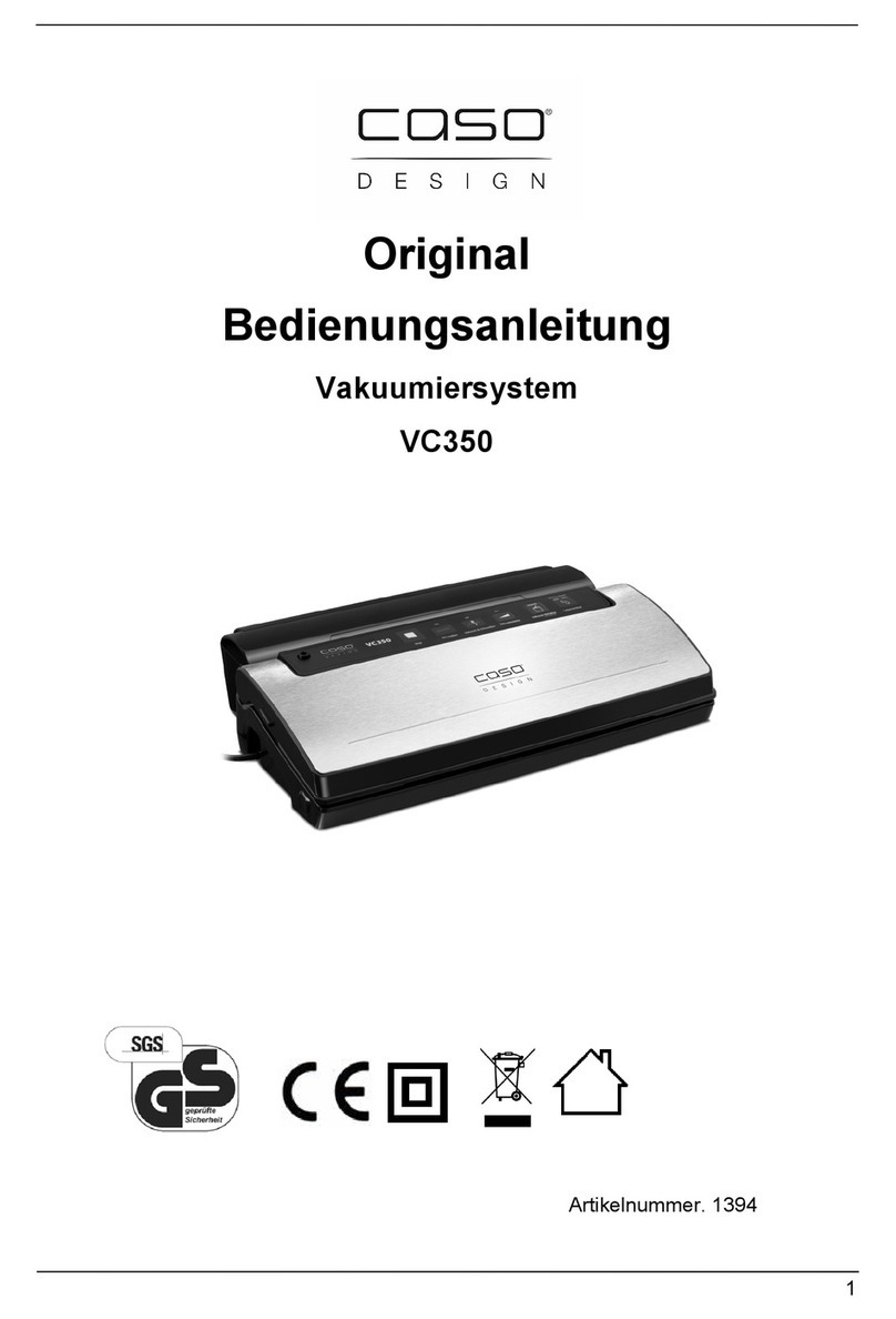 CASO DESIGN VC350 User manual