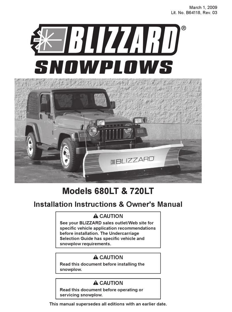 Blizzard 680LT Installation instructions & owner's manual