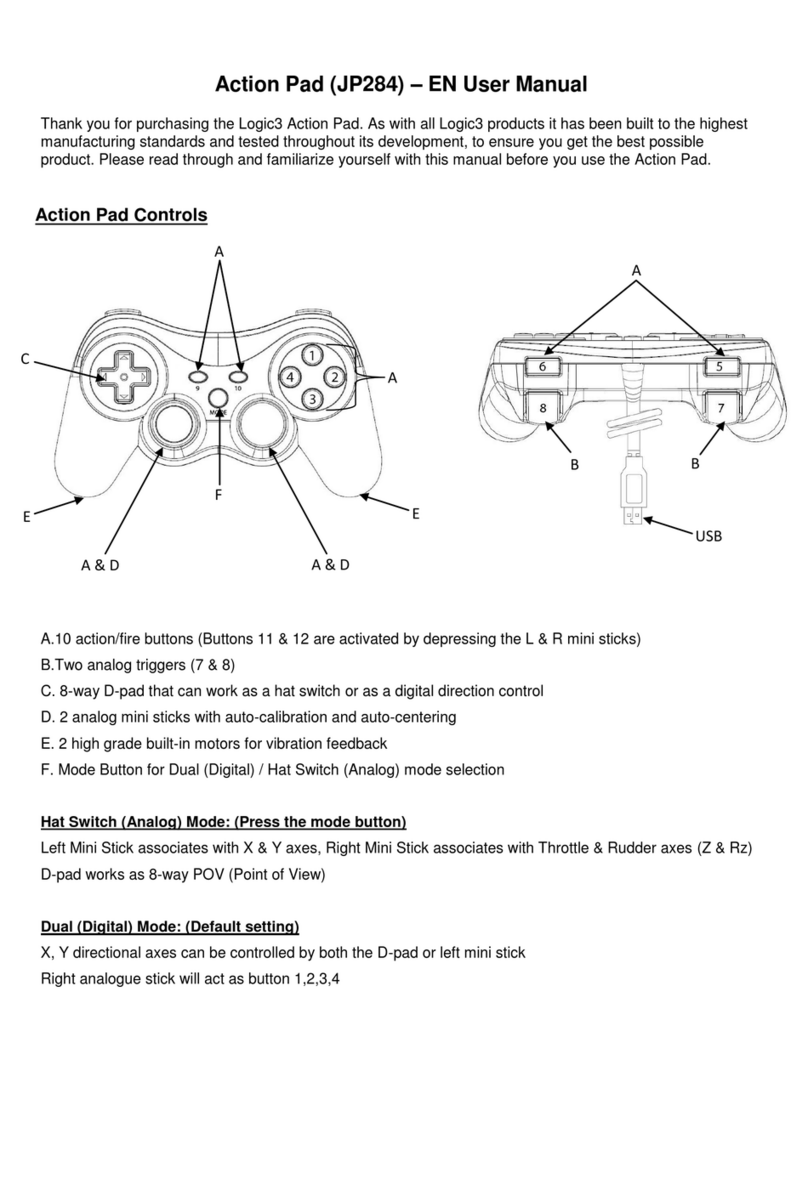 Logic3 Action Pad User manual