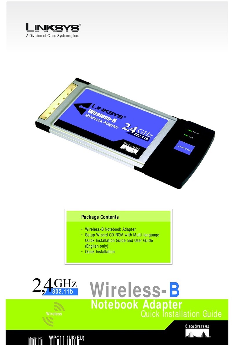 Linksys WPC11 Quick installation guide