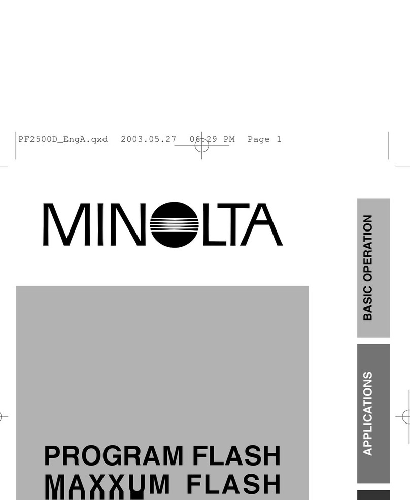Minolta PROGRAM FLASH 2500 instruction manual