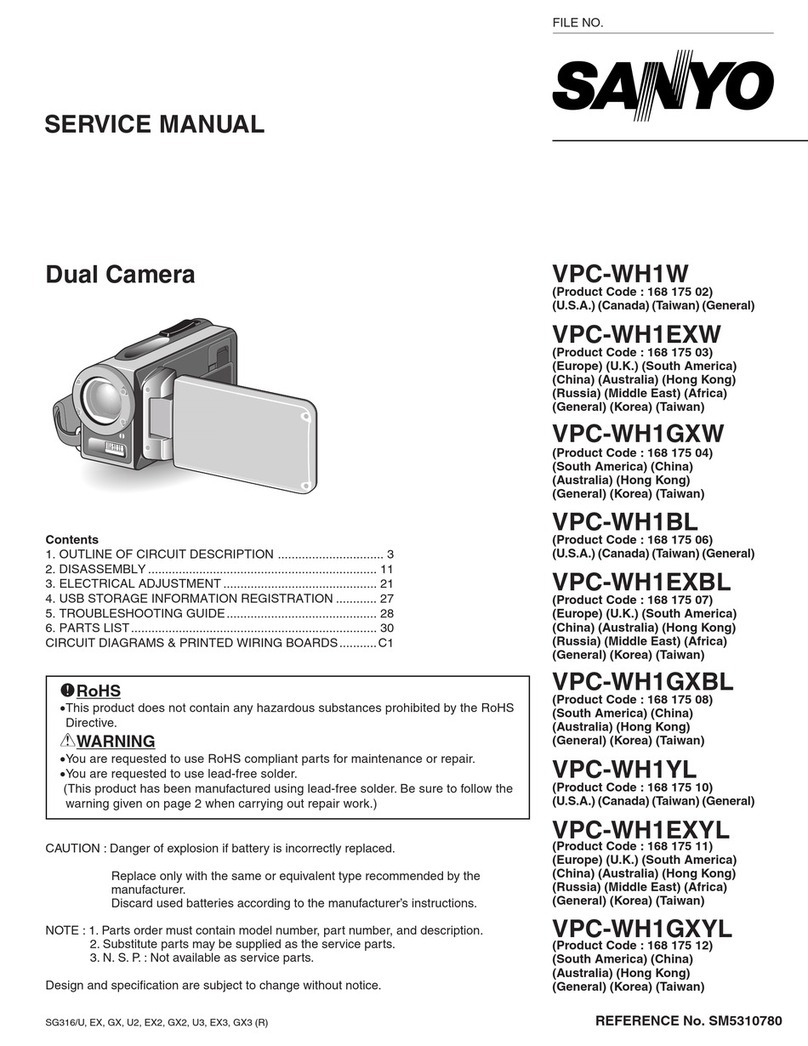 Sanyo VPC-WH1W User manual