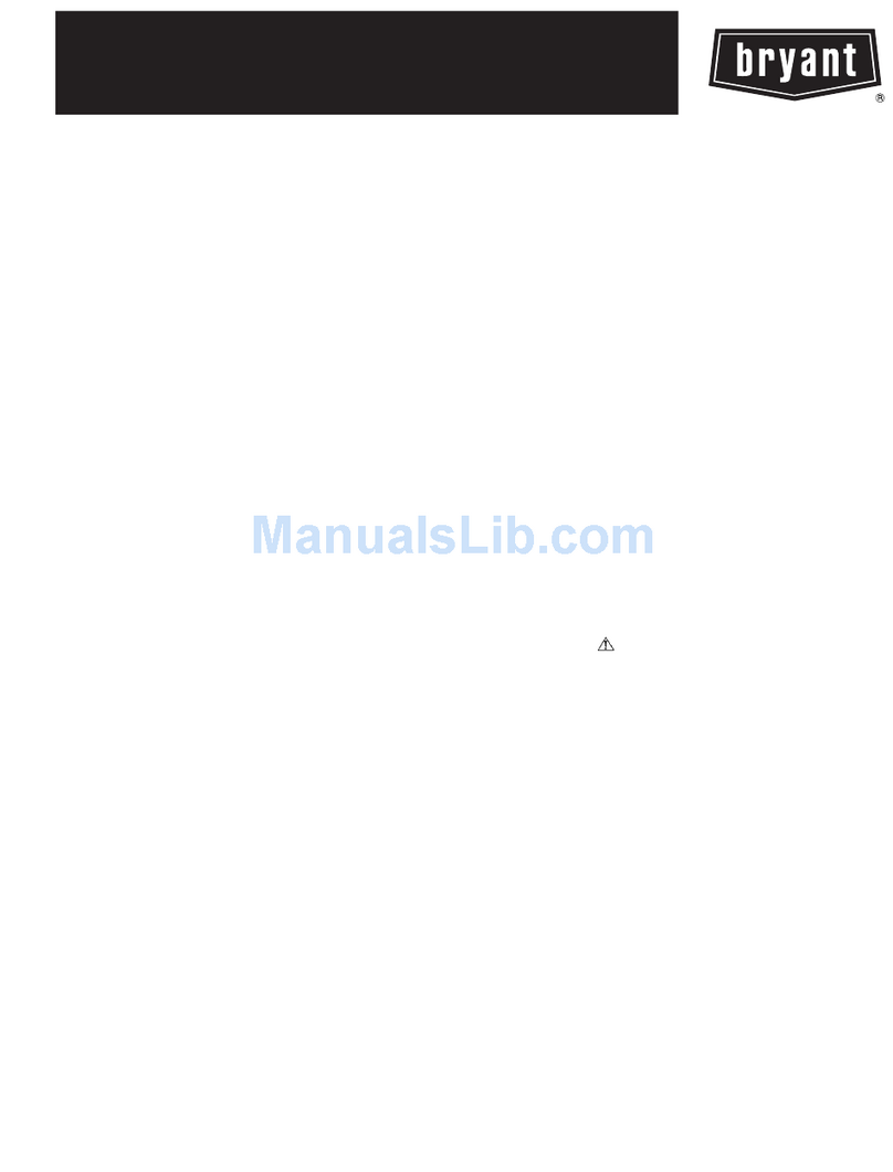 Bryant 580J***D series User manual Bryant 580J***D series User manual