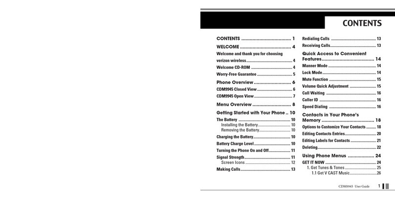 UTStarcom Verizon UV100 User manual