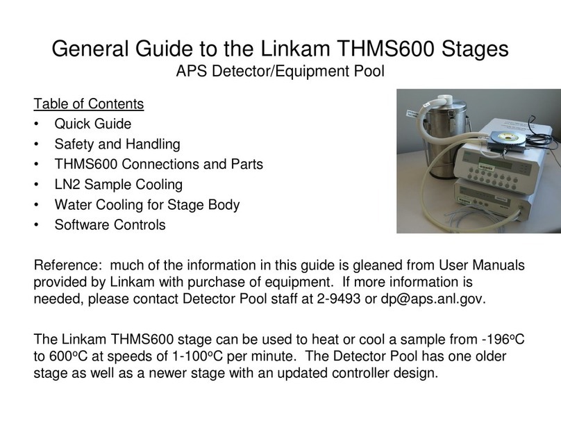 Linkam Scientific Instruments THMS600 Configuration guide