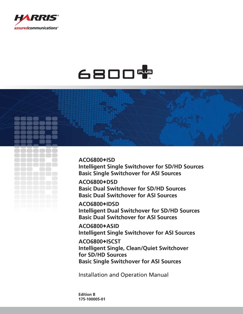 Harris ACO6800+ISD Installation and operation manual