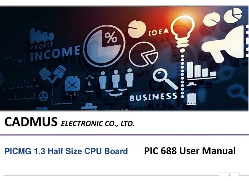 Cadmus PIC 688 user manual