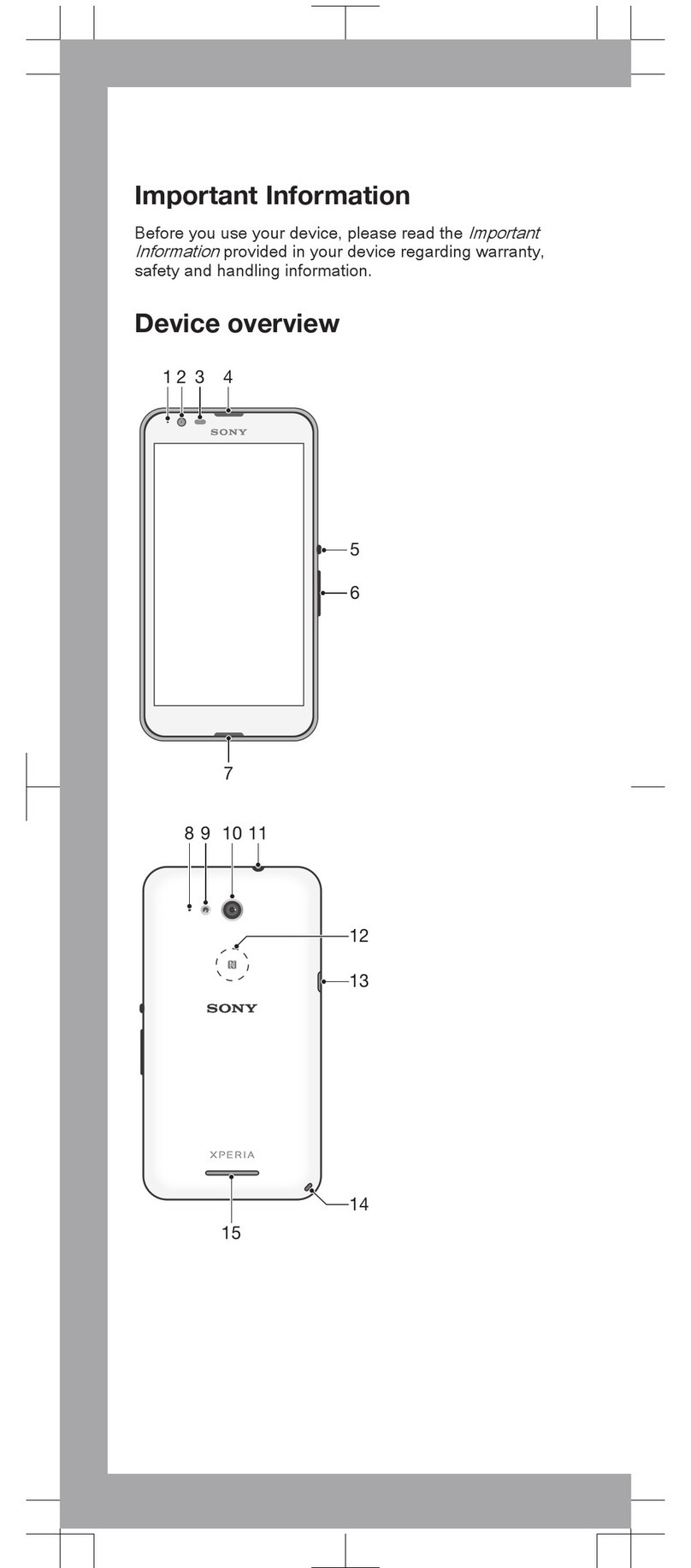Sony Xperia E4G User guide