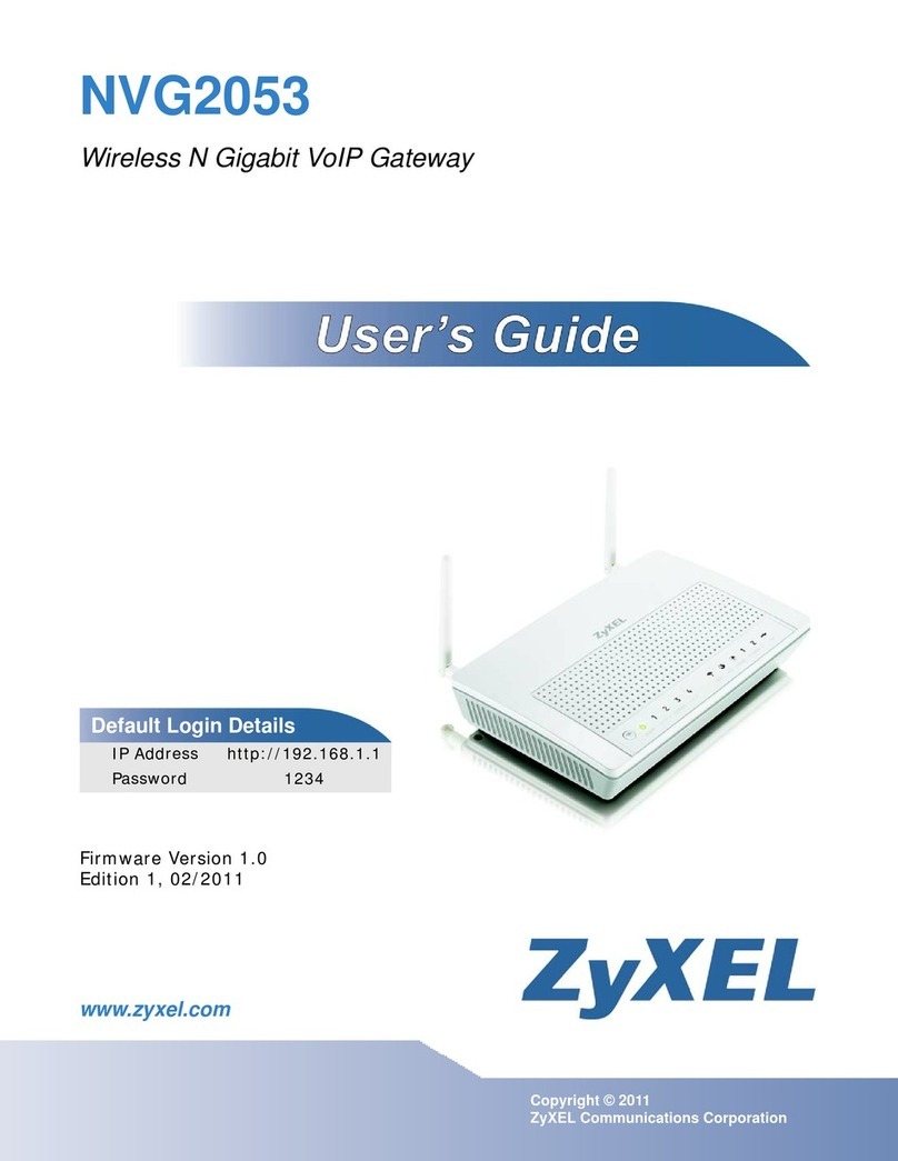 ZyXEL Communications NVG2053 User manual ZyXEL Communications NVG2053 User manual