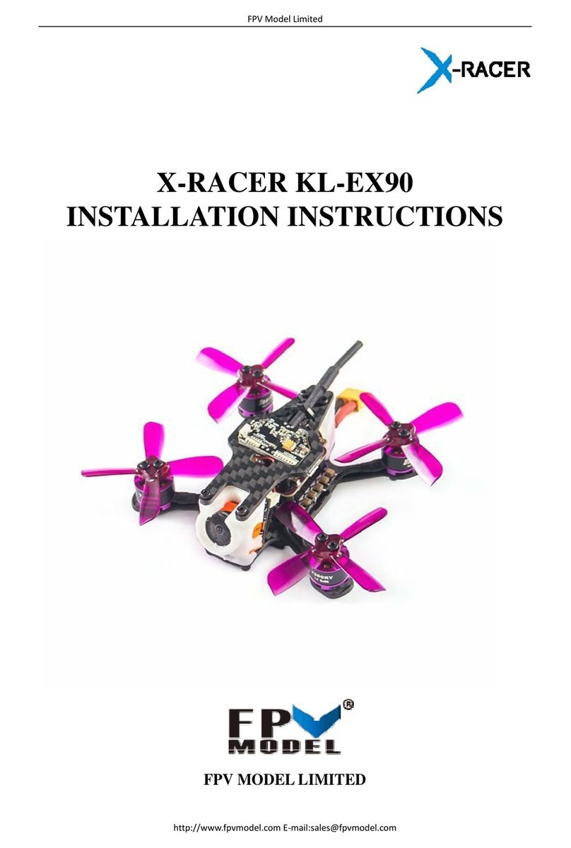 FPV Model X-RACER KL-EX90 installation instructions