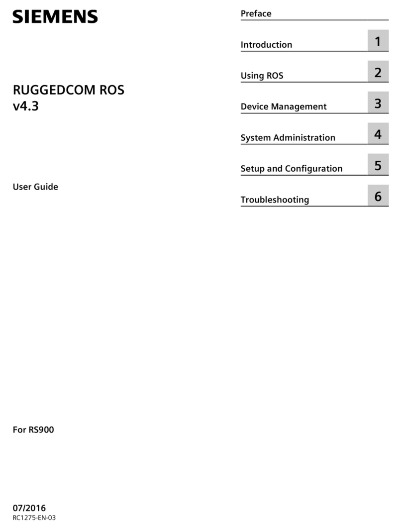 Siemens RUGGEDCOM ROS v4.3 user guide