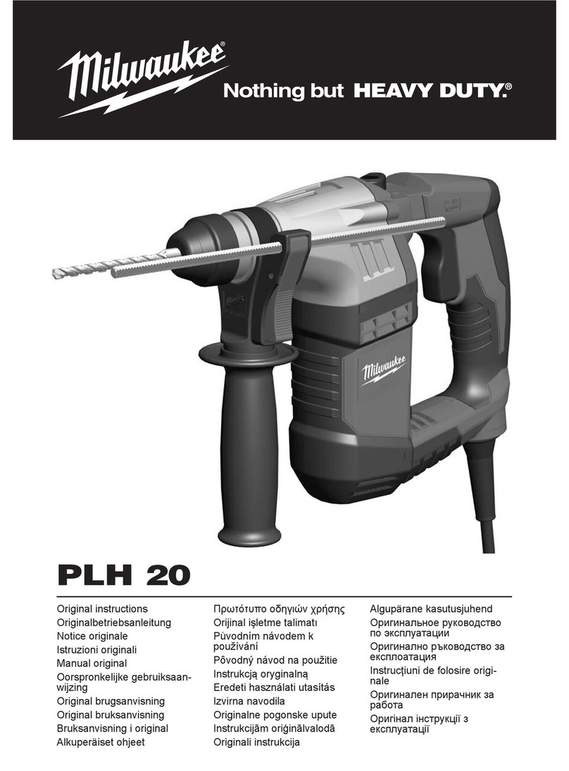 Milwaukee Milwaukee PLH 20 Original instructions