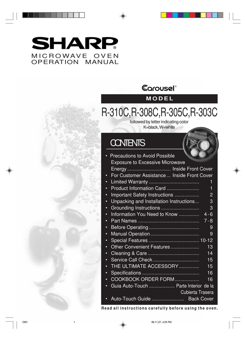 Sharp R-310C User manual