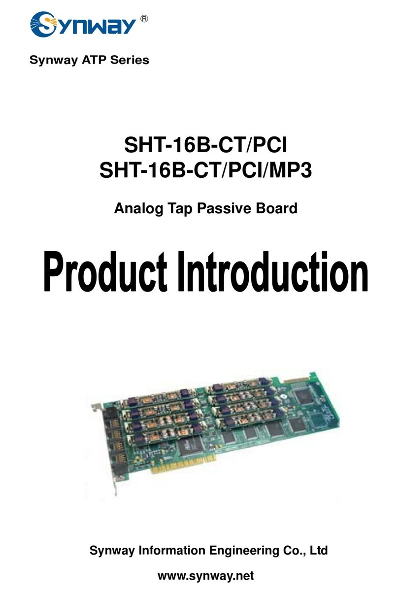 Synway SHT-16B-CT/PCI manual