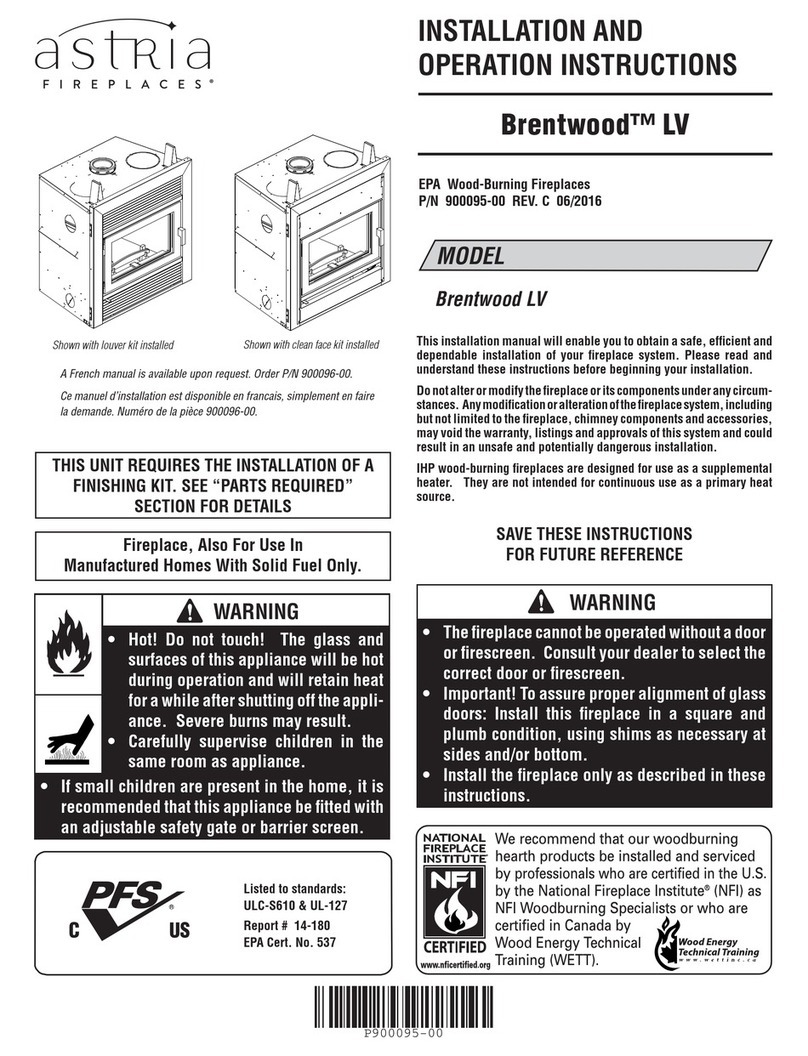 Astra H8295 Installation and operation instructions
