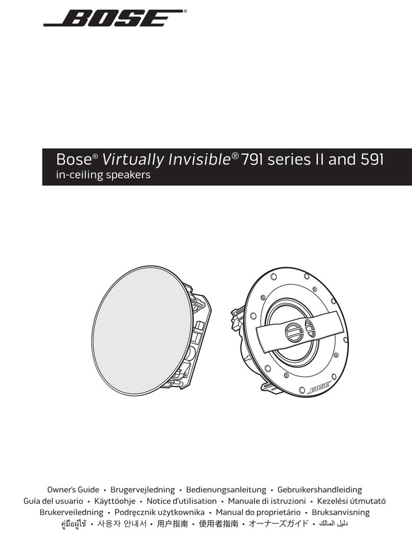 Bose Virtually Invisible 791 series II User manual