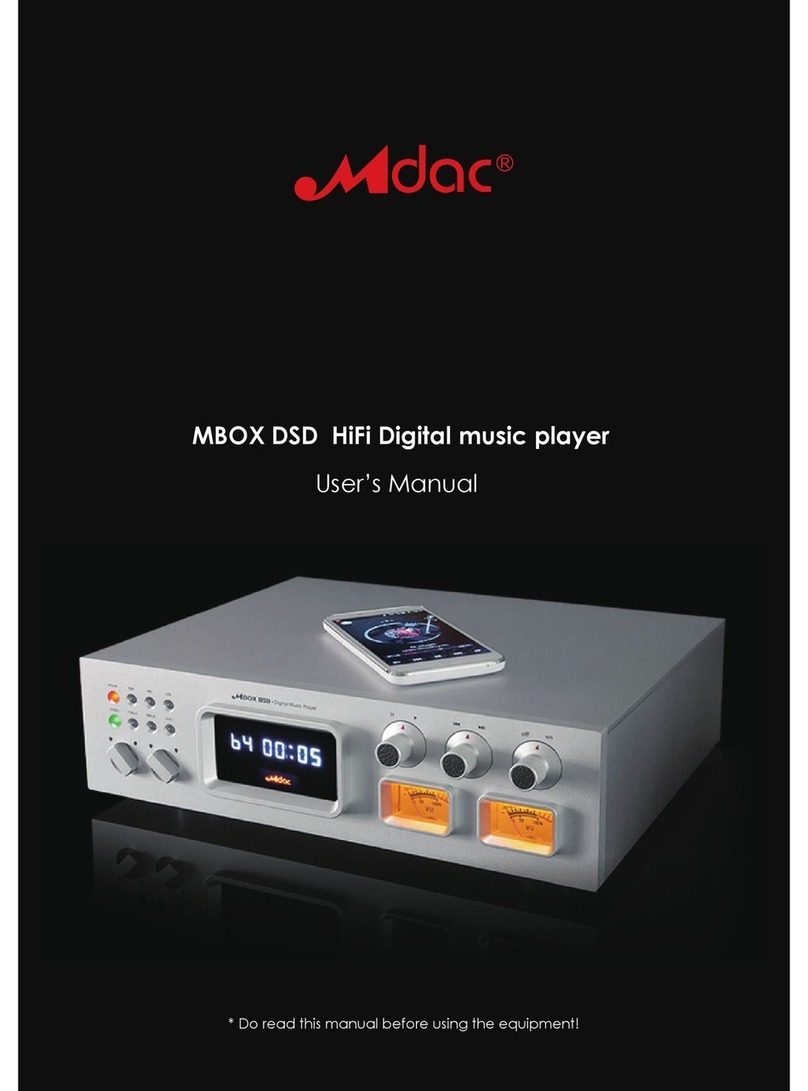 Mdac MBOX DSD user manual