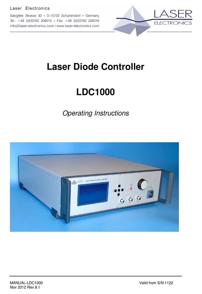 Laser electronics ldc1000 User manual