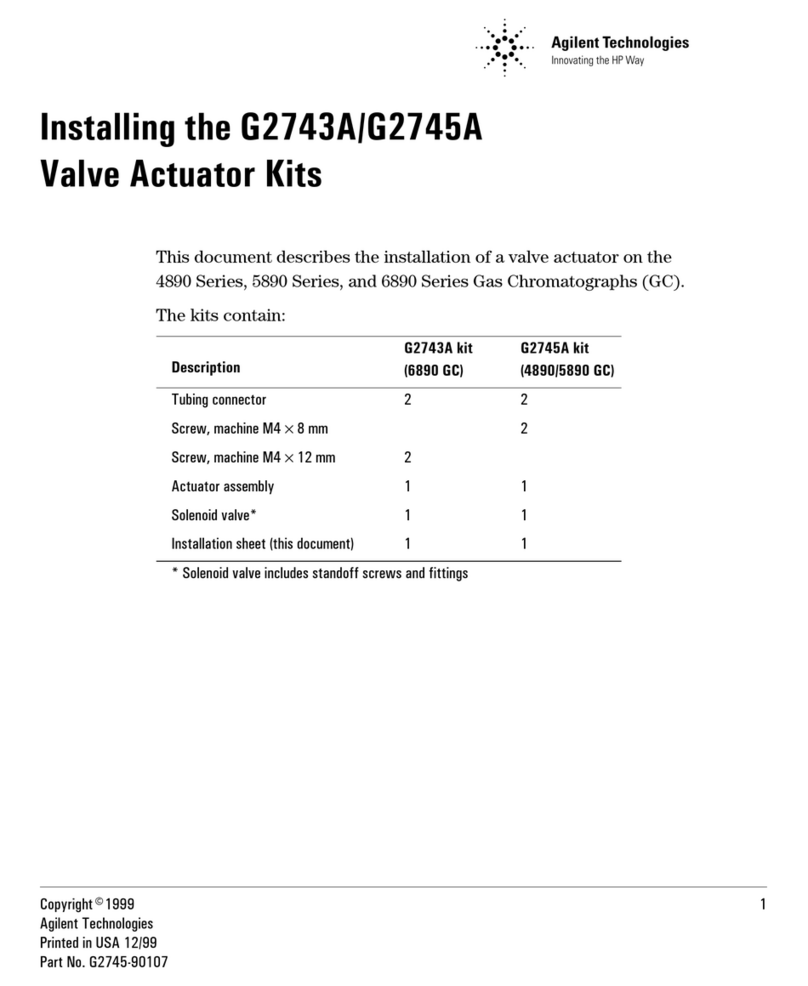 Agilent Technologies G2743A Installing manual