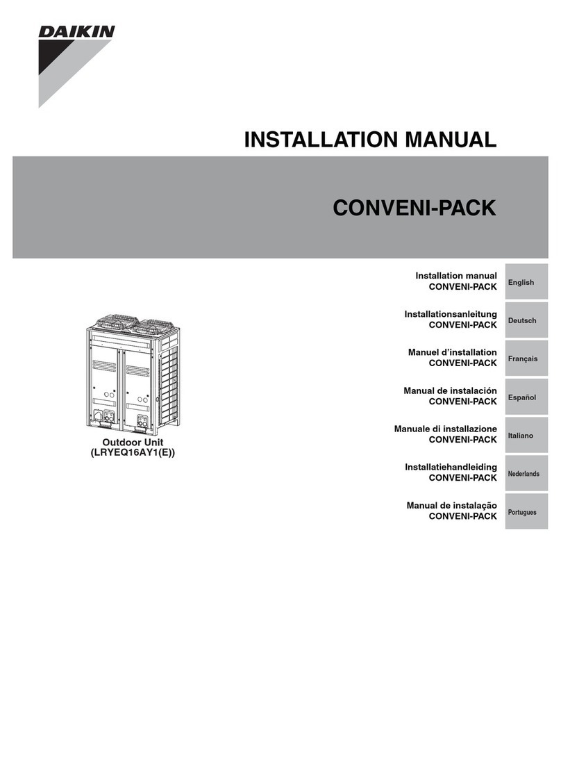 Daikin CONVENI-PACK User manual