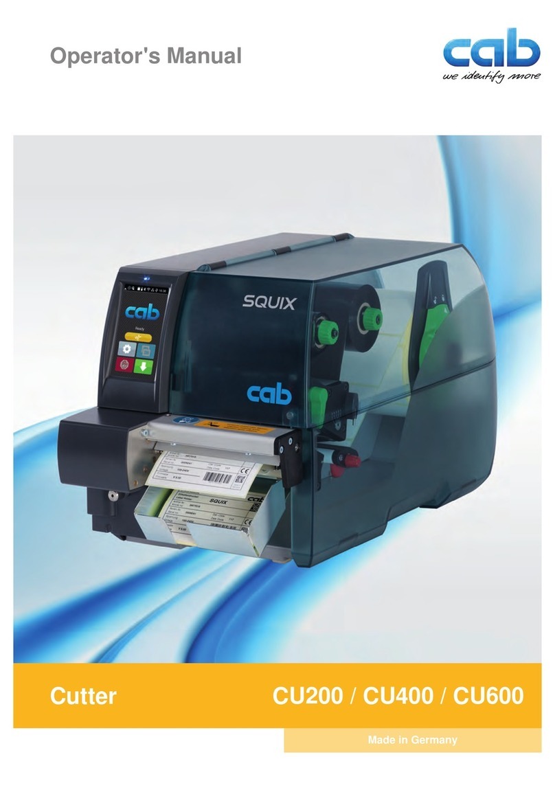CAB CU200 User manual