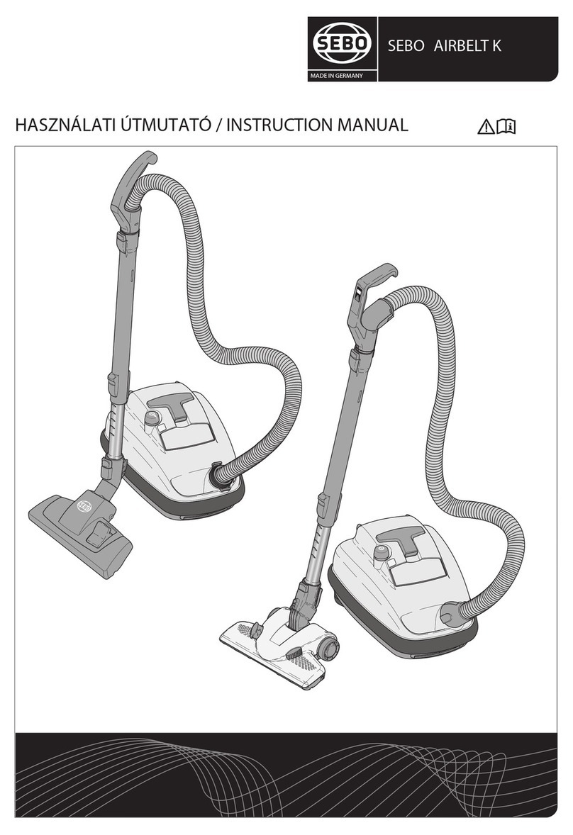 Sebo AIRBELT K Series User manual Sebo AIRBELT K Series User manual
