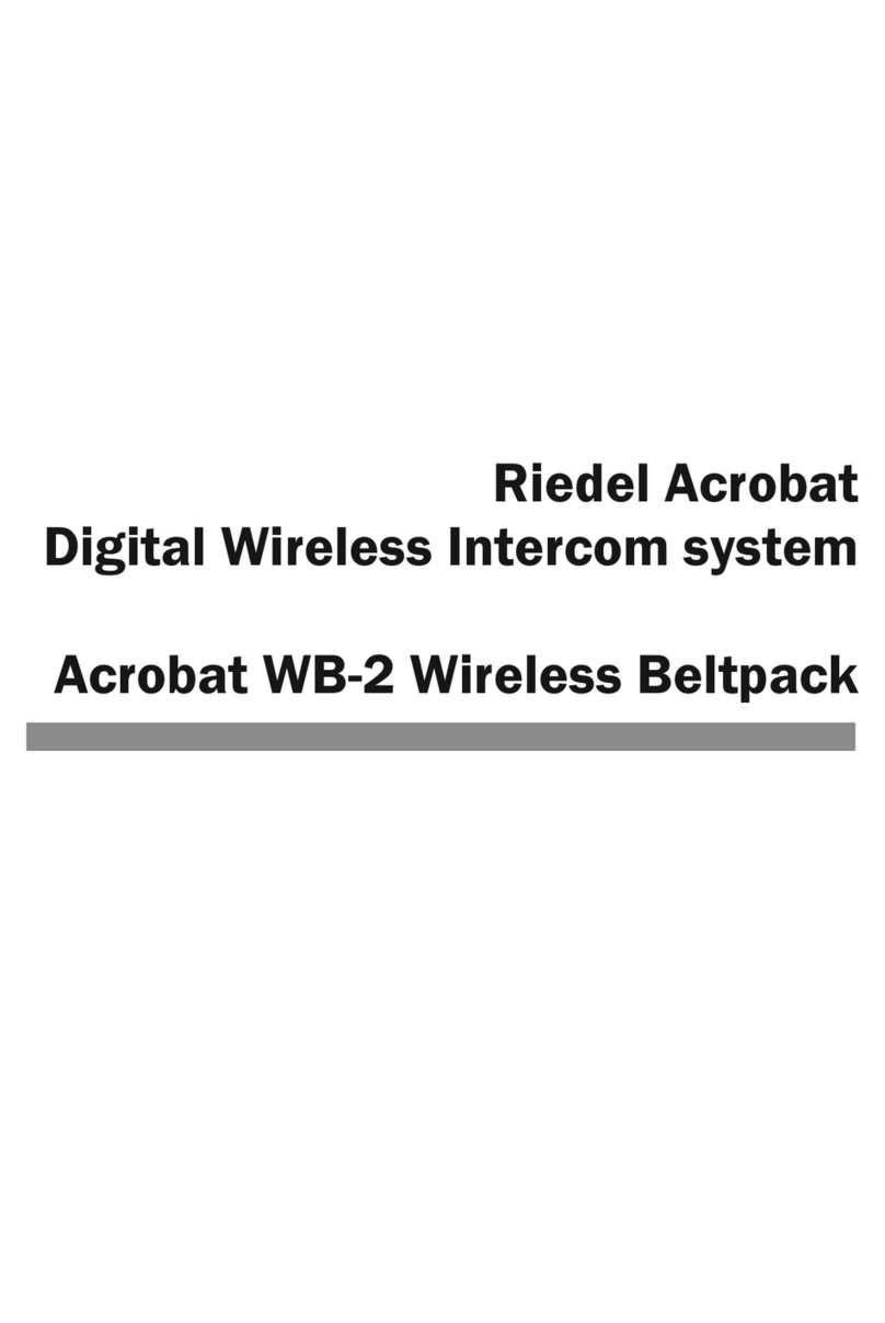Riedel Acrobat WB-2 User manual