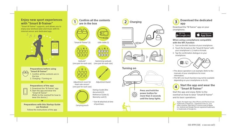 Sony Smart B-Trainer Startup guide