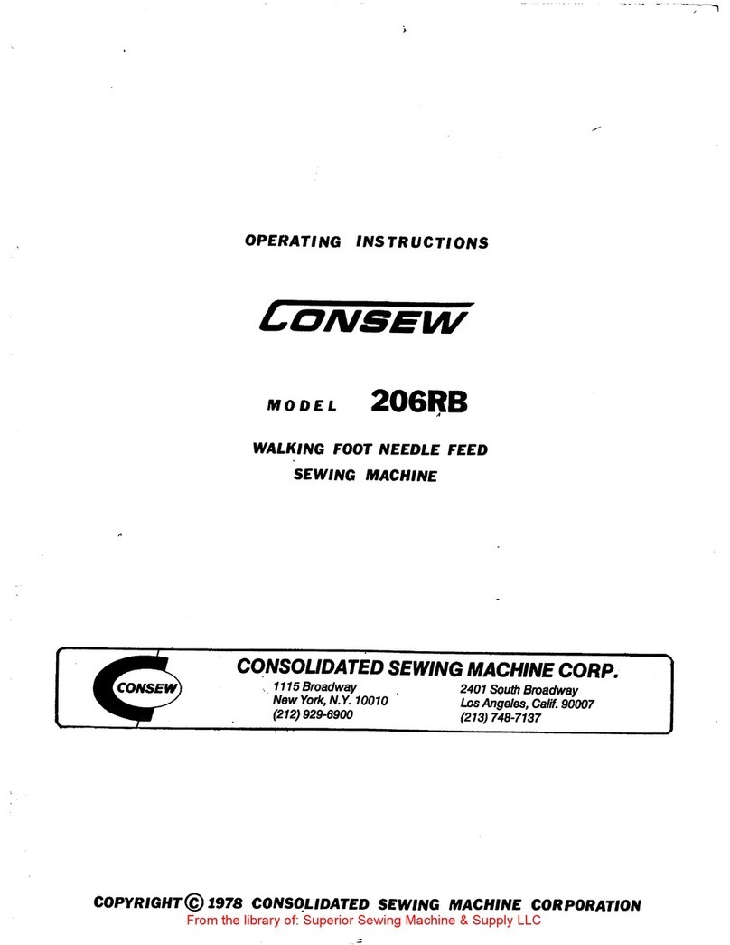 Consew 206RB User manual Consew 206RB User manual