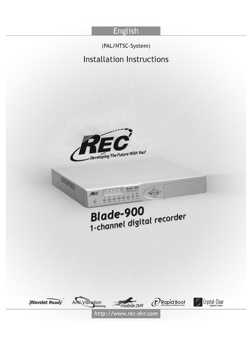 REC Blade-900 installation instructions