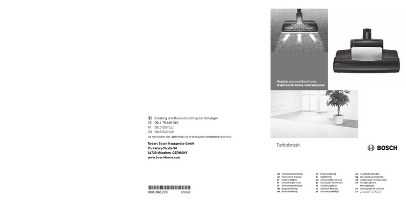 Bosch Turbobrush instruction manual