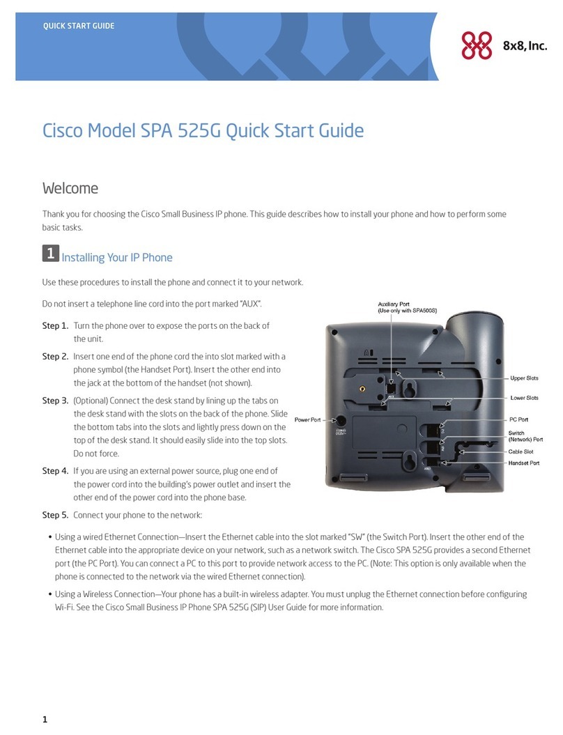 Cisco SPA525G - Small Business Pro IP Phone VoIP User manual